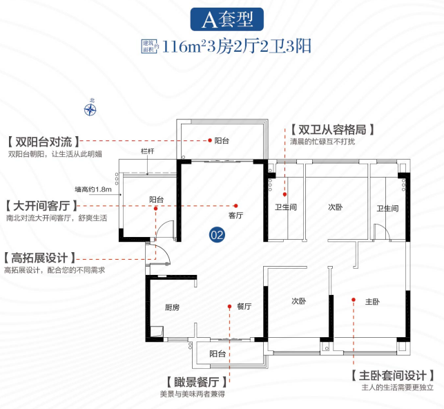 116㎡户型图